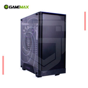 CASE GAMEMAX KREATOR S/FUENTE, PANELES DE VIDRIO,| 1 VENTILADOR, ARGB, PIZARRA FRONTAL, NEGRO