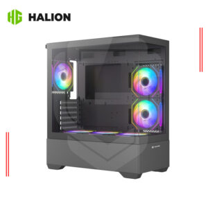 CASE GAMER HALION JUPITER K04 NEGRO, 6 COOLER ARGB, V/TEMPLADO