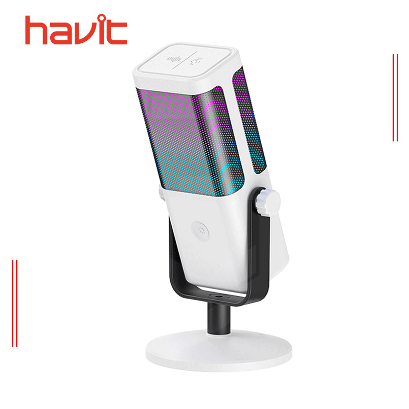 MICRÓFONO HAVIT GK65 RGB White - Imagen 2