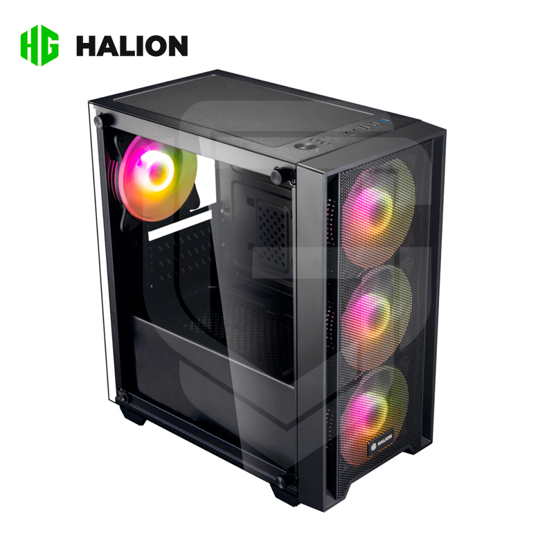 CASE GAMER HALION RAGNAROK 321 MALLA X 4FAN, FUENTE 550W - Imagen 2