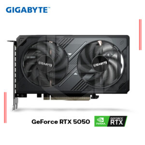 TARJETA DE VIDEO GIGABYTE NVIDIA GEFORCE RTX 5050 8GB GDDR6 WINDFORCE OC, 128 BITS, 2 VENTILADORES