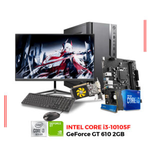 COMPUTADORA INTEL CORE i3-10105F, RAM 16GB DDR4, SSD 512GB, MONITOR 24″ FHD
