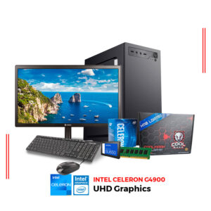 COMPUTADORA INTEL CELERON G4900, RAM 8GB DDR4, SSD 256GB, MONITOR 19.5"″ HD