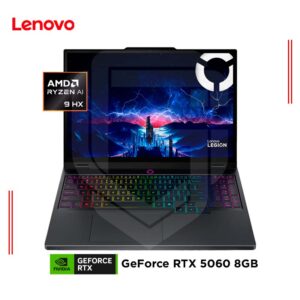 LAPTOP LENOVO LEGION PRO 5 16ADR10, AMD RYZEN 9 8945HX, RAM 32GB DDR5, SSD 1TB, GEFORCE RTX 5060 8GB, 16″ WQXGA 240Hz, FREEDOS (83LT002MLM)