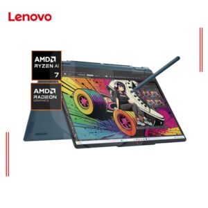 LAPTOP LENOVO YOGA 7 2-En-1 14AKP10 AMD RYZEN AI 7 350, RAM 32GB DDR5, SSD 1TB, 14" WQXGA+ OLED TÁCTIL, FREEDOS (83JR006YLM)