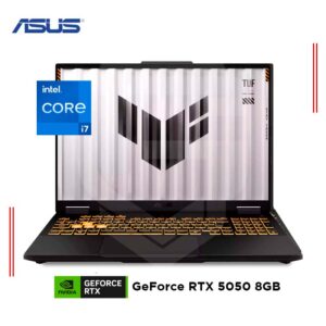 LAPTOP ASUS TUF F16 FX608JHR-RV006 INTEL CORE I7-14650HX, RAM16GB DDR5, SSD 1TB, NVIDIA GEFORCE RTX 5050 8GB, 16" WUXGA 165Hz (90NR0NA1-M000Z0)