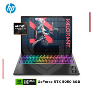 LAPTOP HP OMEN 16-AP0001LA AMD RYZEN AI 7 350, RAM 16GB DDR5, SSD 1TB, GEFORCE RTX 5050 8GB, 15.6" WUXGA 144HZ, W11 (BM6U4LA#ABM)