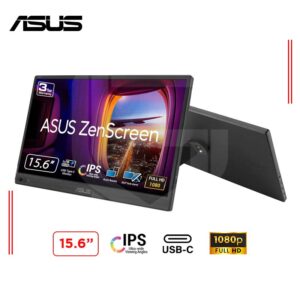 MONITOR PORTÁTIL ASUS ZENSCREEN MB169CK 15.6" FULL HD IPS LED 5MS 60HZ CON SOPORTE 360° (90LM0AZ3-B011I1)