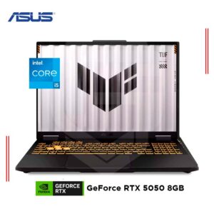 LAPTOP GAMER ASUS TUF F16 FX608JH-RV010 INTEL CORE I5-13450HX, RAM 16GB DDR5, SSD 512GB, GEFORCE RTX 5050 8GB, 16" FHD+ 165Hz FREEDOS (90NR0MH1-M00210)