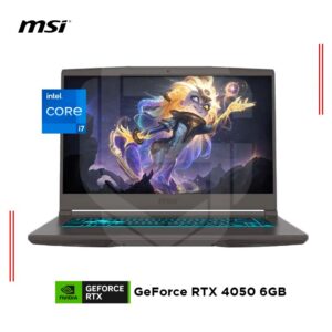 LAPTOP MSI THIN 15 B13VE-3264XPE INTEL CORE I7-13620H, RAM 16GB DDR4, SSD 512GB, GEFORCE RTX 4050 6GB, 15.6" FHD 144HZ, W11 (GG71362H16GXXDXX)