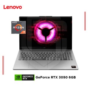 LAPTOP LENOVO LOQ 15ARP10E AMD RYZEN 7 7735HS, RAM 16GB DDR5,  SSD 512GB, GEFORCE RTX 3050 6GB, 15.6" FHD 144HZ, W11 (83S0004HLM)