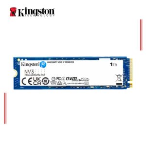 UNIDAD DE ESTADO SÓLIDO KINGSTON 1TB NV3 PCIe 4.0 NVMe (SNV3S/100G)