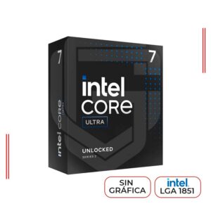 PROCESADOR INTEL CORE ULTRA 7 265KF, 3.90Ghz / 5.5Ghz, 30MB, LGA 1851, 20 NÚCLEOS, S/GRÁFICOS, S/COOLER (BX80768265KF)
