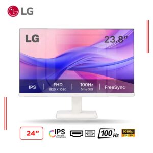 MONITOR LG 24MR400-W 24″ FHD, IPS, HDMI, 100Hz, FREESYNC, WHITE