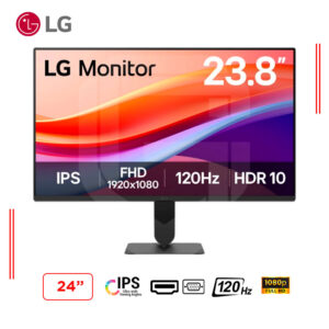 MONITOR LG 24U411A-B, 23.8" FHD IPS, 120HZ, 5MS, HDMI, VGA, HDR10