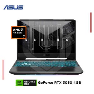 LAPTOP ASUS TUF GAMING A15 FA506NCQ-HN078 (90NR0QE7-M00490) AMD RYZEN 7 170, RAM 8GB DDR5, SSD 512GB, PANTALLA 15.6’’ FHD, NVIDIA GEFORCE RTX 3050 4GB, FREEDOS