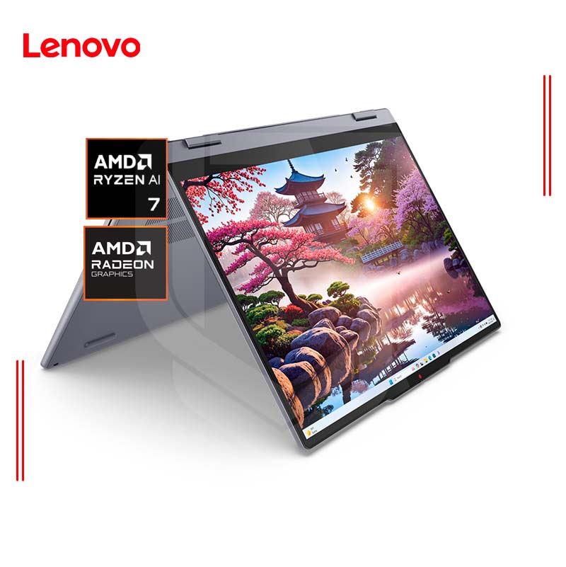 LAPTOP LENOVO IDEAPAD 5 2-1 14AKP10 AMD RYZEN AI 7 350, RAM 16GB DDR5, SSD 512GB, 14″ WUXGA TÁCTIL, WINDOWS 11 (83KT006NLM)